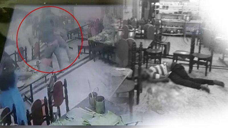 Shocking video:Man Murdered in Thiruthani Hotel.. People Scared.