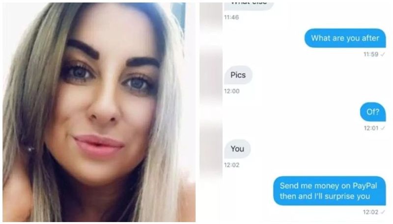 lady offered cash for nude picture, her hilarious reply