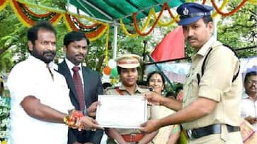 Best Constable' award was received on the occasion of Independence Day, a day after the bribe went to jail