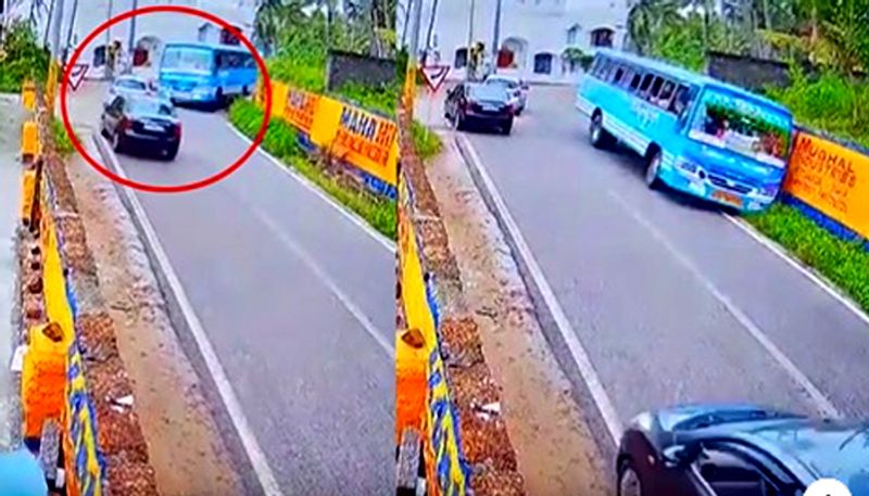 Bus and car accident viral video