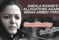 Shehla Rashid levels grave allegations against Indian armed forces, ends up with egg on her face
