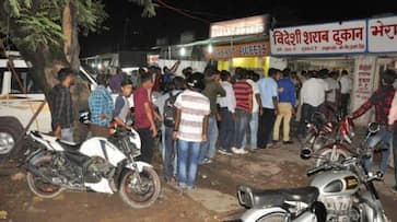 Long line outside liquor shops in Assam