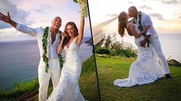 Dwayne Johnson marries longtime girlfriend Lauren Hashian in secret Hawaiian wedding (Pictures)