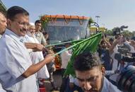 Arvind Kejriwal flags off 1000 hi tech buses with panic buttons CCTV cameras