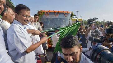 Arvind Kejriwal flags off 1000 hi tech buses with panic buttons CCTV cameras