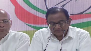 Neither CBI office nor court reach Chidambaram , but he did press conference in Congress headquarters