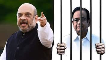 former home minister P chidambaran is out of sight and amit shah is home minister