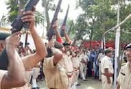 Police guns faint again in Bihar, fire did not fire in the last farewell