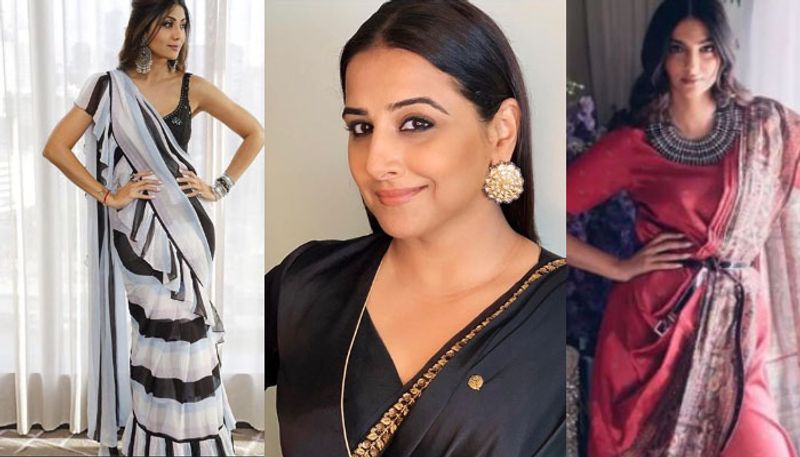 new saree fashion in bollywood stars