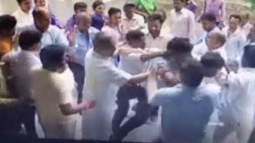 BJP विधायक की गुंडागर्दी,  जरा सी बात पर सचिव को दौड़ा दौड़ाकर पीटा, तमाशा देखते रहे लोग