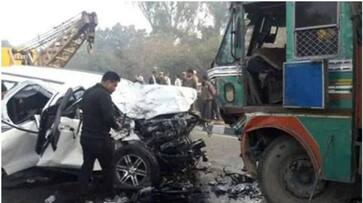 Nine people from the same family died after the acid tanker overturned on the car