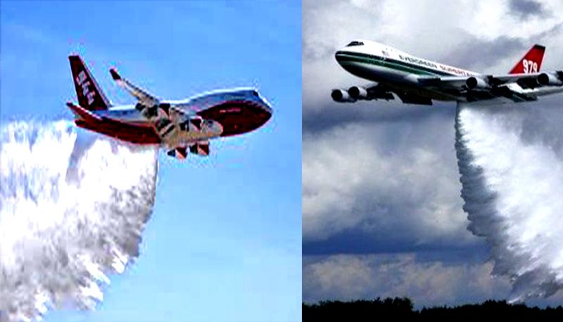 747 Super tanker on Amazon fires