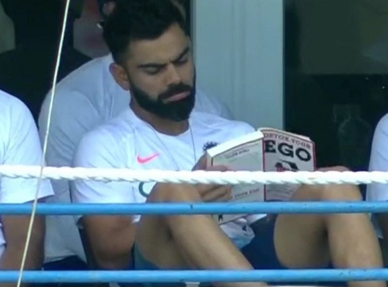 Twitter trolls virat kohli for reading Detox Your Ego book