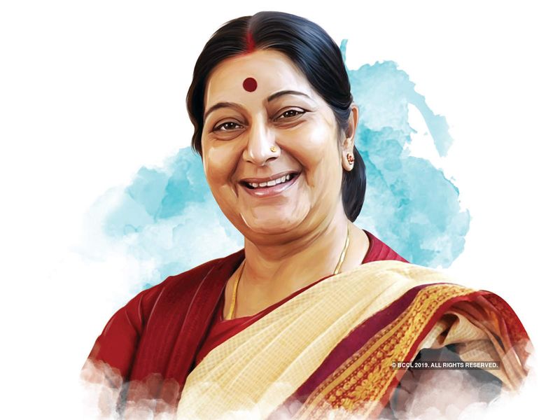 Sushma Swaraj used to choose the color of the saree according to the day