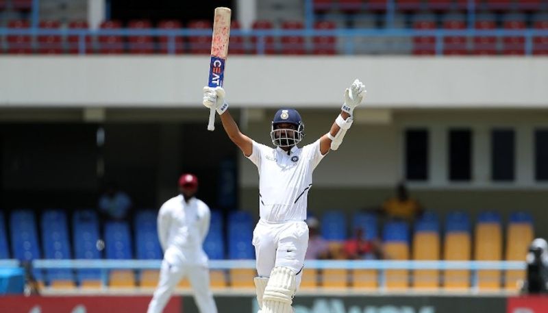 Ind vs WI 1st Test Ajinkya Rahane falls after ton but puts India in control