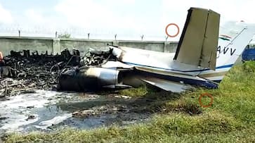 Uttar Pradesh Private trainer aircraft crashes near Aligarh no injuries reported