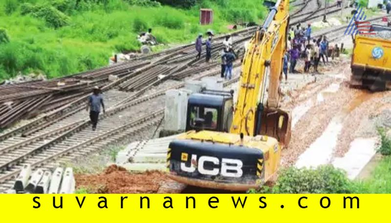 Alternate Railway track construction work start in Mangalore