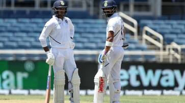 India vs West Indies 2nd Test Honours even Day 1 Kohli Agarwal hit fifties