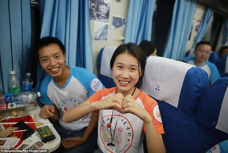 China sends single people overnight love train