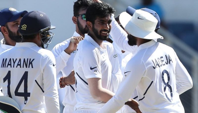 Kingston Test Bumrah hat trick Hanuma Vihari maiden ton take India to commanding position