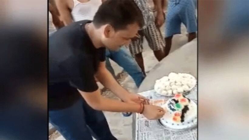 बिहार में जेल के अंदर डॉन की बर्थडे पार्टी, केक काटने के बाद कैदियों को दी चिकन मटन की दावत