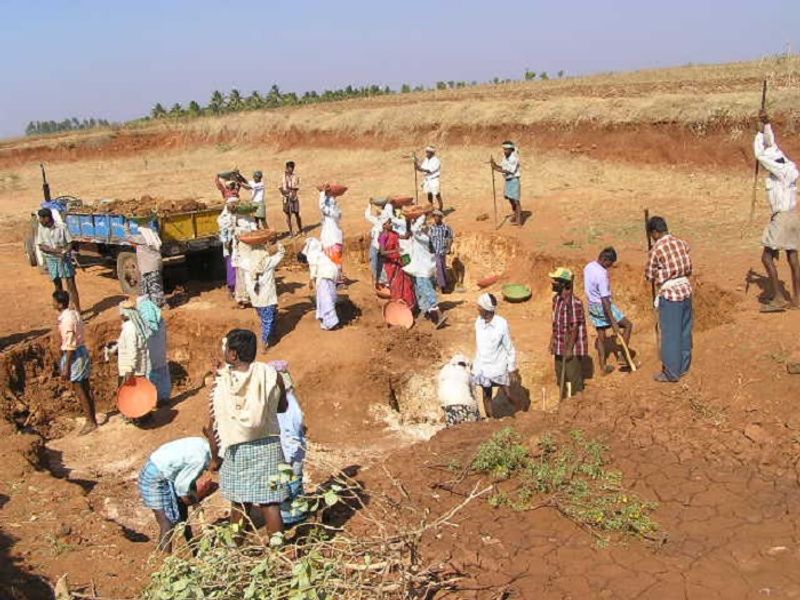 Mandya Nrega backlash is due to the  Neglect of representatives and officials snr