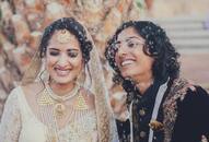 Indian Pakistani lesbian couple marry One dresses as bride other as groom