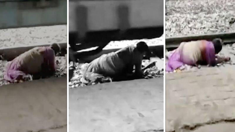 Woman Miraculous Escape from Train Accident.. Sensational Video..