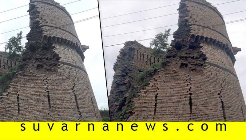 hudai historical building in Kalburgi collapsed due to heavy rain