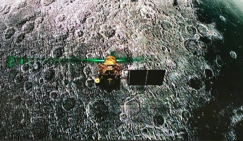 Lander Vikram Located on Moon Surface, Orbiter Beams Back Picture to ISRO