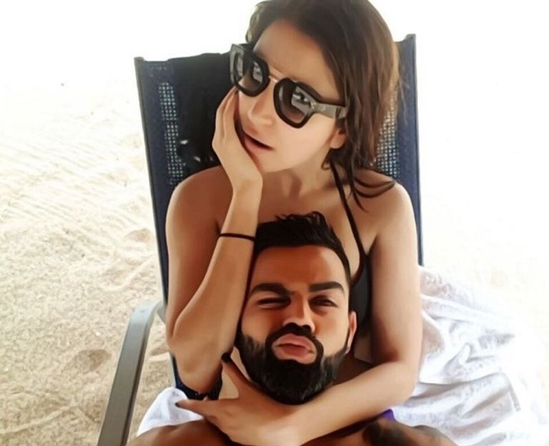 Virat kohli and anushka sharma beach photo viral on social media