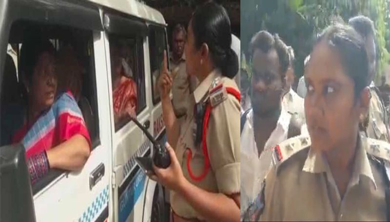 dalit woman si anuradha fires on tdp leader nannapaneni rajakumari