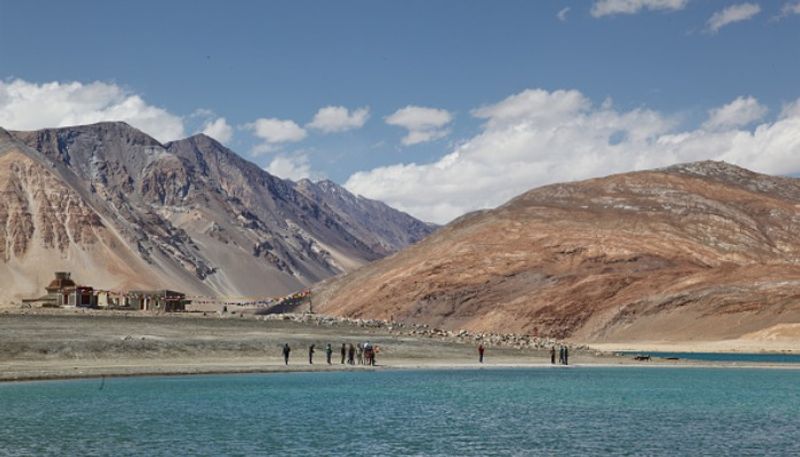 Chinese building helipad in Pangong Tso massing troops on southern bank of lake