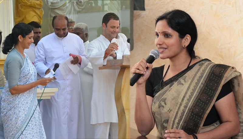 congress leader d vijayakumar's daughter face cyber attack for criticizing rss