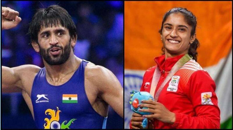 Asian Wrestling Championships 2020 Bajrang Punia Vinesh Phogat To Lead Team India Challenge