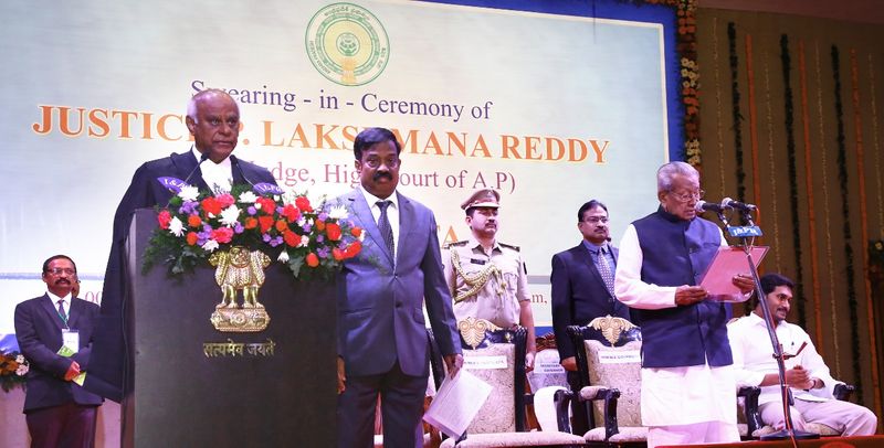 Retired justice laxmana reddy sworn in as ap lokayuka chairman