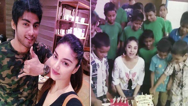 Big Boss Darshan Avoided By her girlfriend..  Sanam Shetty celebrating with cake..!