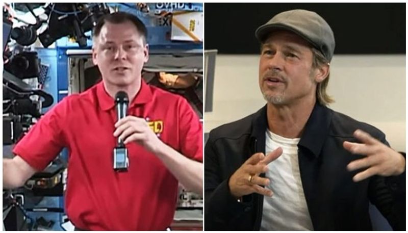 Hollywood Actor Brad Pitt asks NASA astronaut about Chandrayaan 2