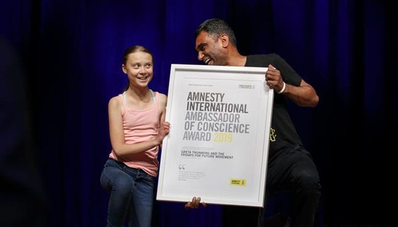 greta thunberg Amnesty International award