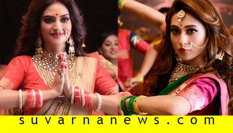 MPs Nusrat Jahan And Mimi Chakraborty Dance Tribute To Maa Durga Is Viral