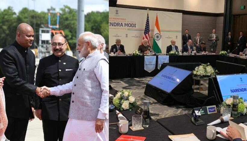 'हाउडी मोदी' के लिए अमेरिका पहुंचे प्रधानमंत्री, जाते ही शुरु कर दिया काम
