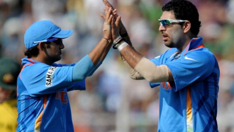 Gautam gambhir request bcci to retire jersey number for tribute to yuvraj singh