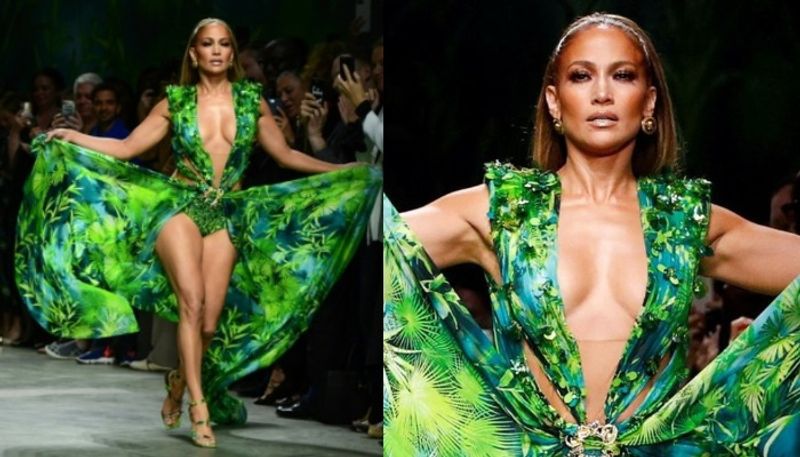 Jennifer Lopez again in iconic green dress