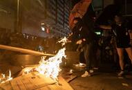 Protests in Hong Kong continue for 16th consecutive weekend; Chinese flags set on fire