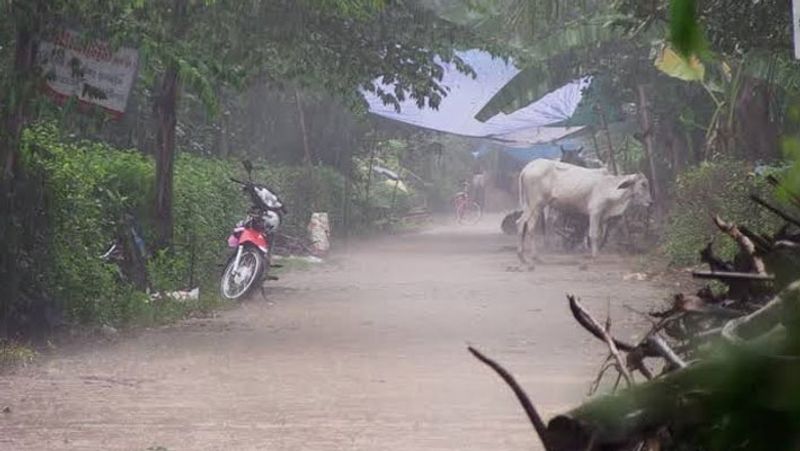 Heavy rain in Ballari District