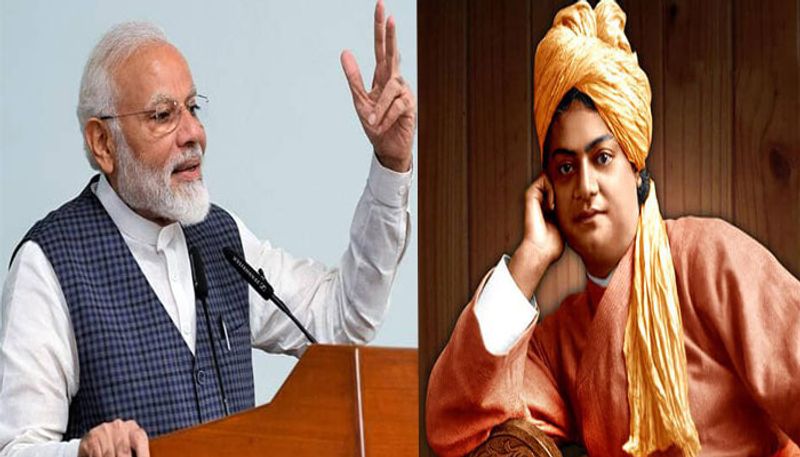 Address in US: earlier Swamy vivekananda, now Narendra Modi