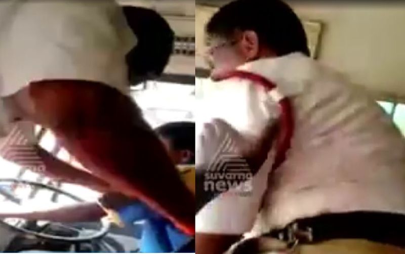 Traffic police assault bus driver during checking in tumkuru