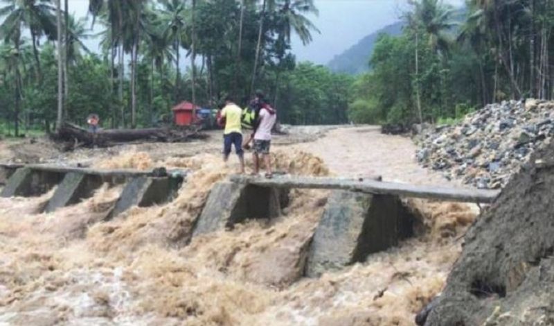 Flood in Charmadi as heavy rain lashes in mangalore