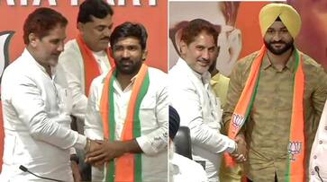 Haryana: Wrestler Yogeshwar Dutt, former hockey captain Sandeep Singh  join BJP