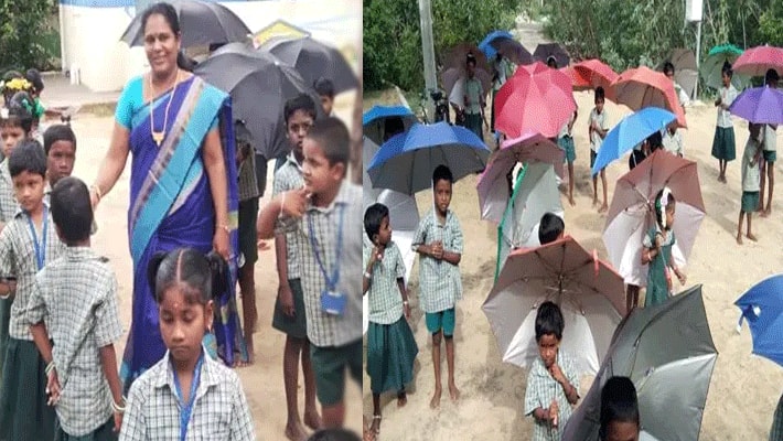 umbrella is compulsory to prevent corona spread in  kerala